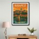 Budapest Buda Castle Travel Poster Wall Art