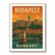 Budapest Buda Castle Travel Poster Wall Art