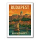 Budapest Buda Castle Travel Poster Wall Art
