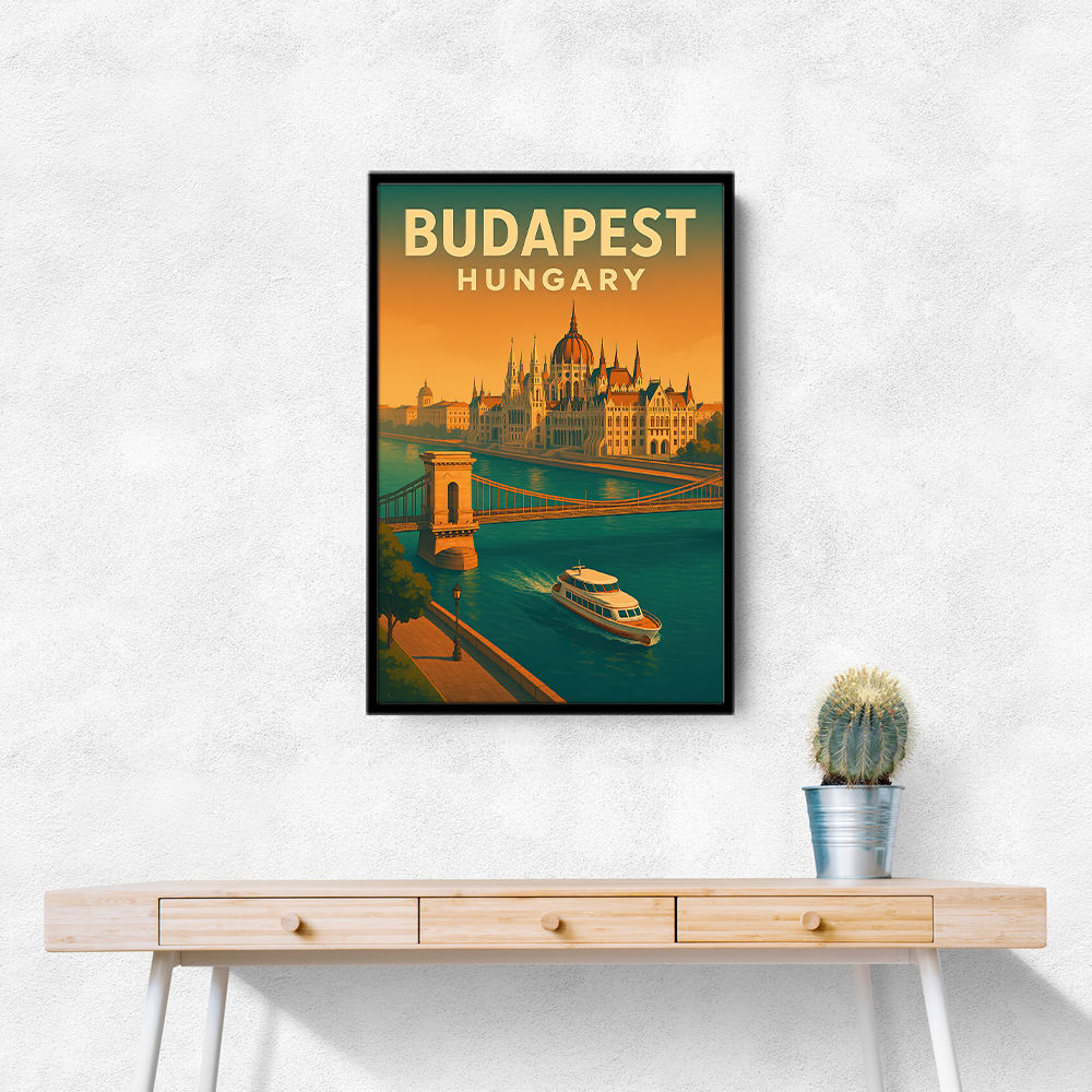 Budapest Travel Poster Wall Art Budapest Travel Poster Wall Art
