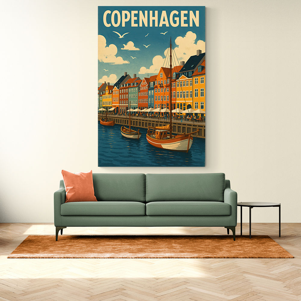 Copenhagen Travel Poster 1 Wall Art Copenhagen Travel Poster 1 Wall Art