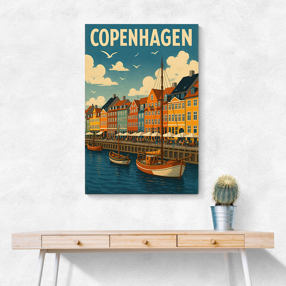Copenhagen Travel Poster 1 Wall Art Copenhagen Travel Poster 1 Wall Art