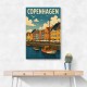 Copenhagen Travel Poster 1 Wall Art Copenhagen Travel Poster 1 Wall Art