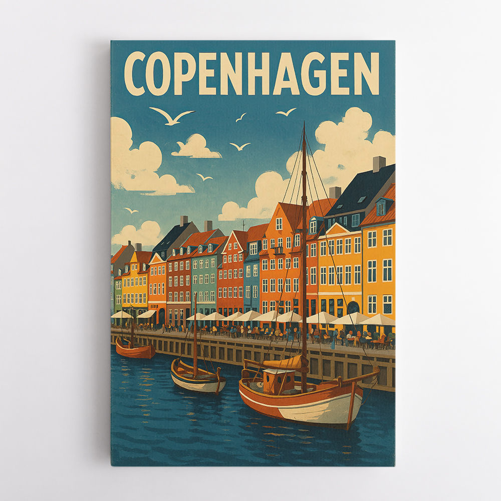 Copenhagen Travel Poster 1 Wall Art Copenhagen Travel Poster 1 Wall Art