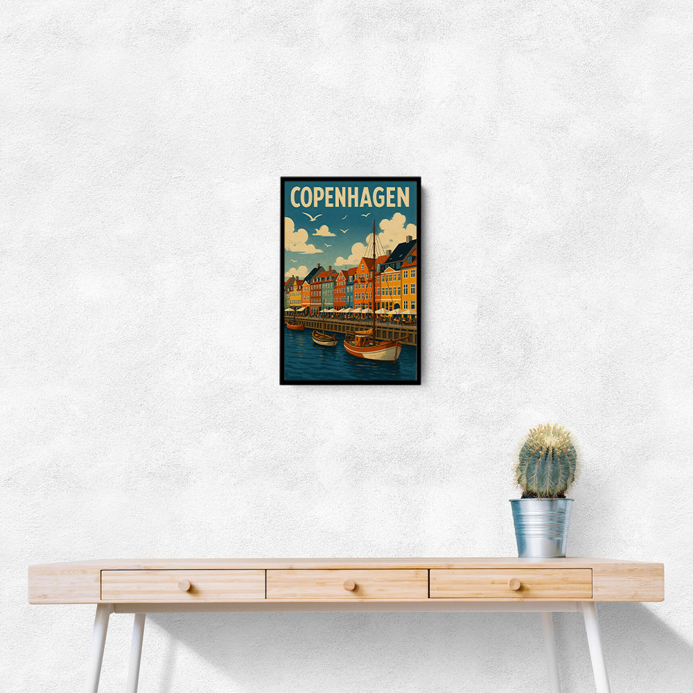 Copenhagen Travel Poster 1 Wall Art Copenhagen Travel Poster 1 Wall Art