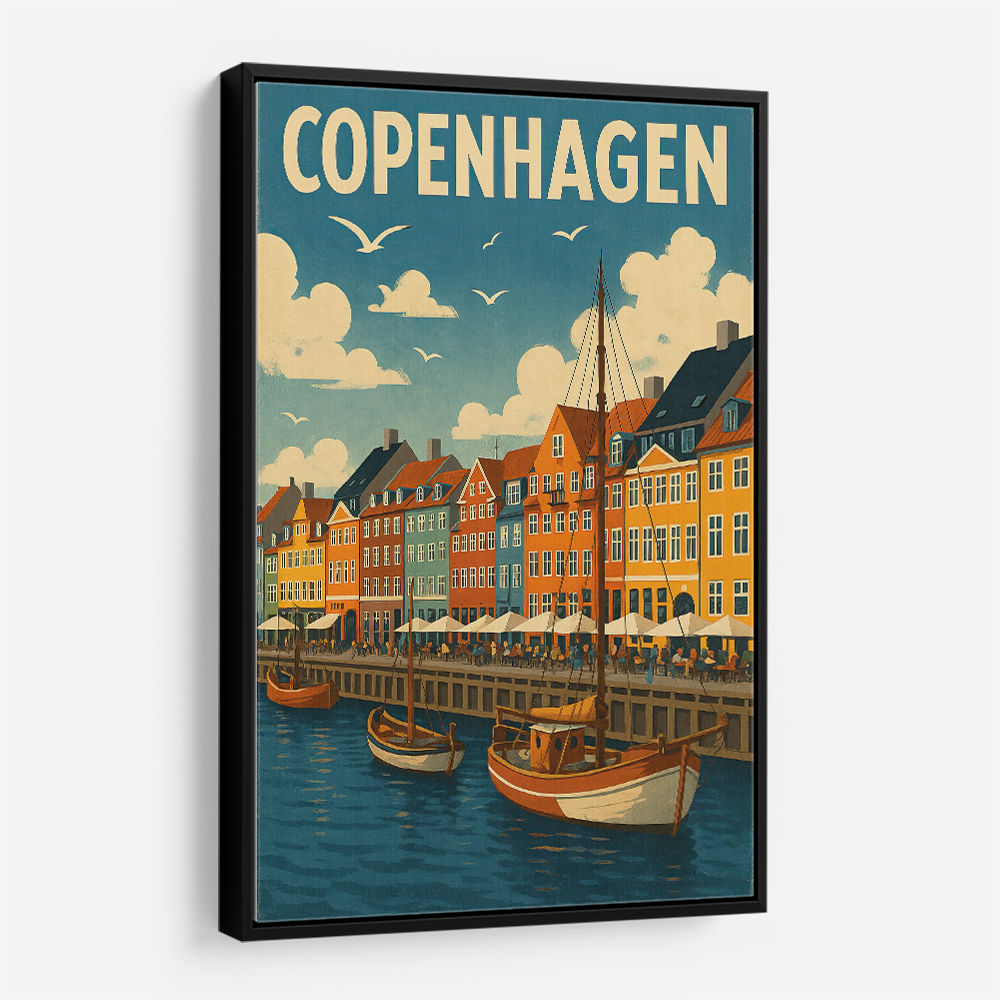 Copenhagen Travel Poster 1 Wall Art Copenhagen Travel Poster 1 Wall Art