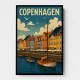 Choose Product Type:: Framed Canvas Copenhagen Travel Poster 1 Wall Art
