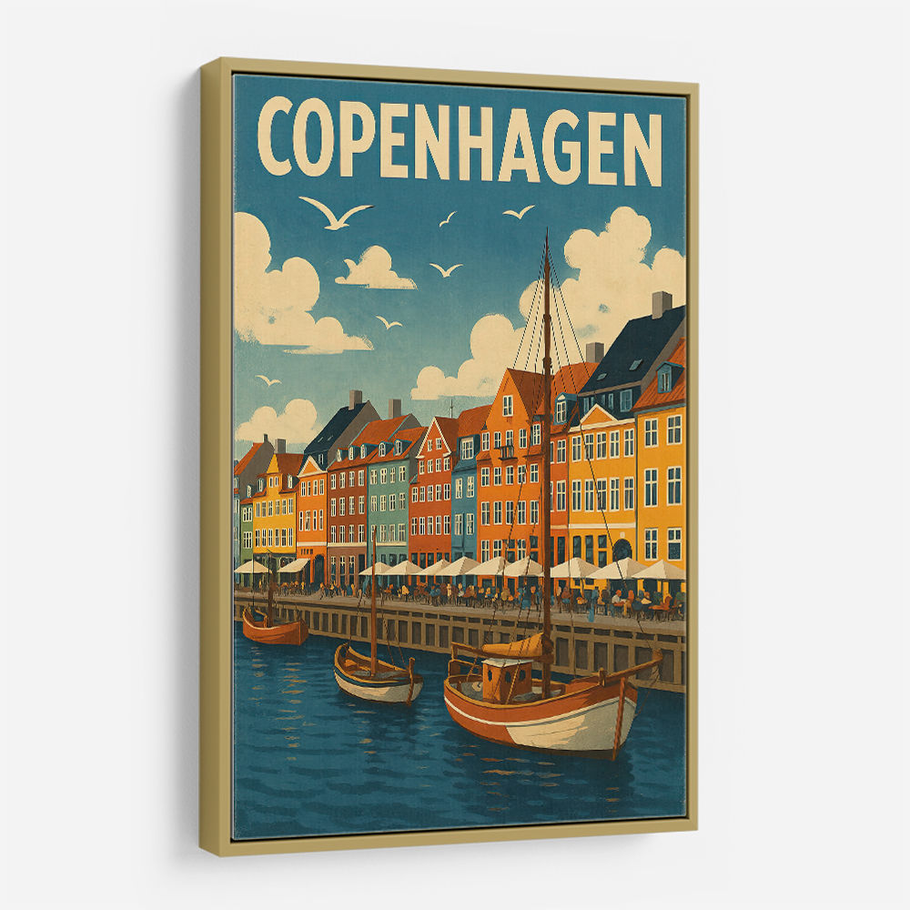 Copenhagen Travel Poster 1 Wall Art Copenhagen Travel Poster 1 Wall Art