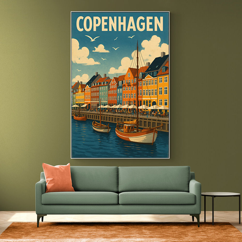 Copenhagen Travel Poster 1 Wall Art Copenhagen Travel Poster 1 Wall Art