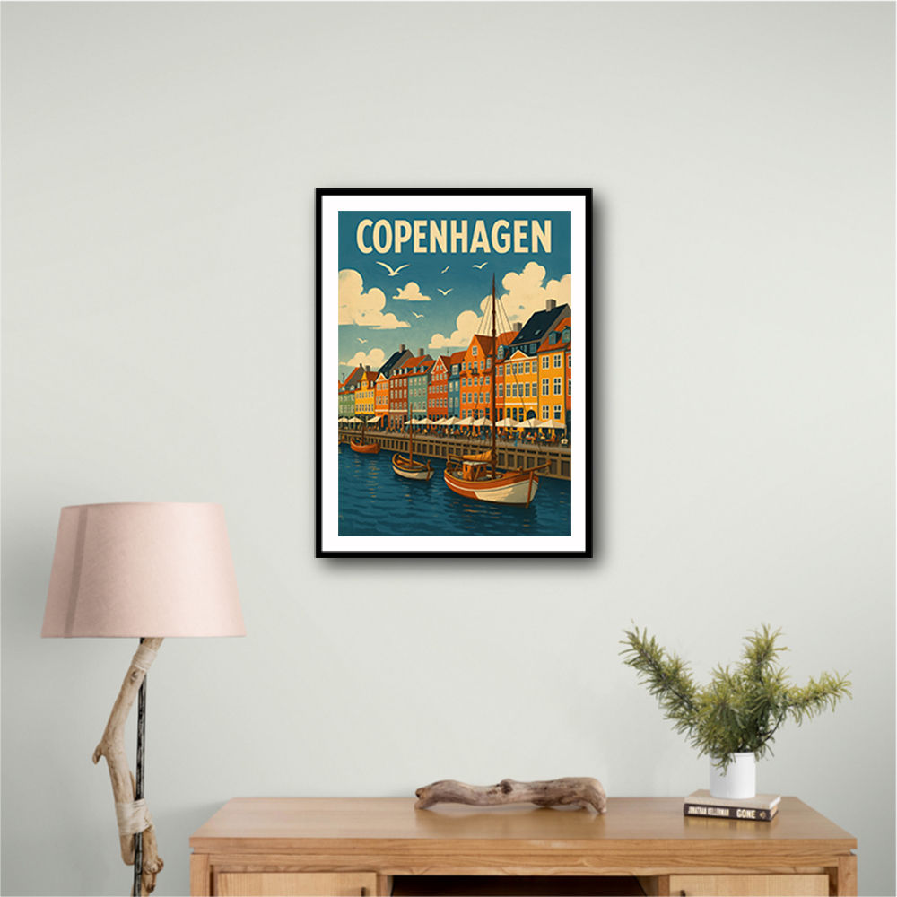 Copenhagen Travel Poster 1 Wall Art Copenhagen Travel Poster 1 Wall Art