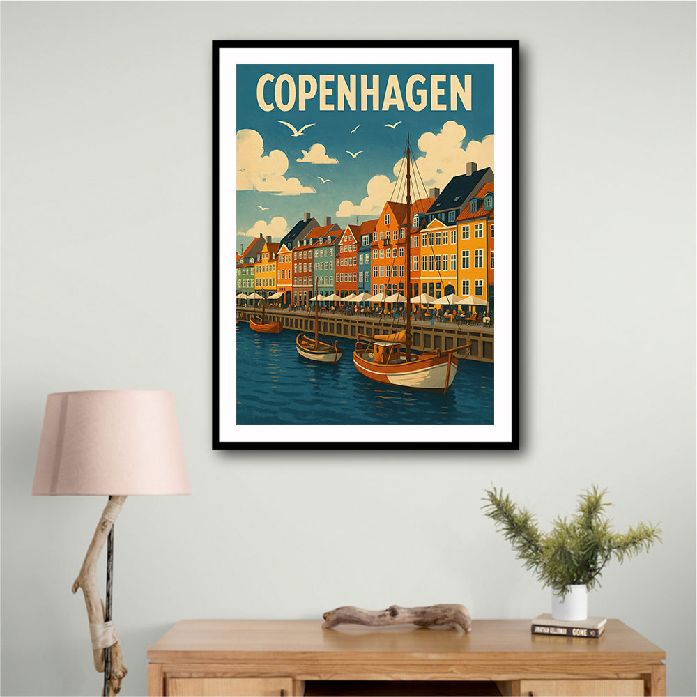 Copenhagen Travel Poster 1 Wall Art Copenhagen Travel Poster 1 Wall Art