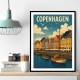 Copenhagen Travel Poster 1 Wall Art Copenhagen Travel Poster 1 Wall Art