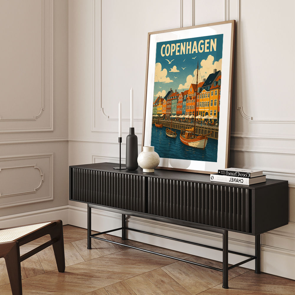 Copenhagen Travel Poster 1 Wall Art Copenhagen Travel Poster 1 Wall Art