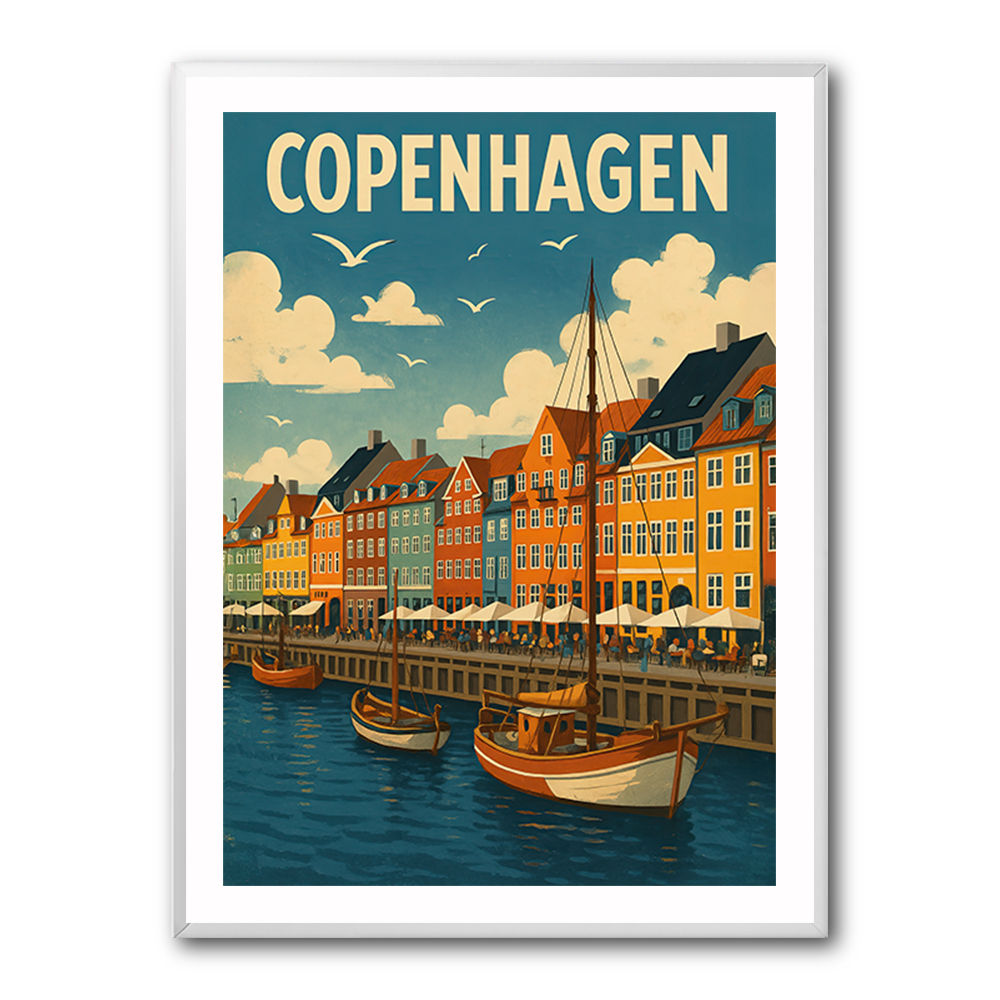 Copenhagen Travel Poster 1 Wall Art Copenhagen Travel Poster 1 Wall Art