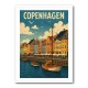 Copenhagen Travel Poster 1 Wall Art Copenhagen Travel Poster 1 Wall Art