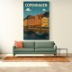 Copenhagen Travel Poster Wall Art