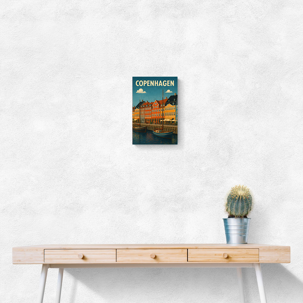 Copenhagen Travel Poster Wall Art