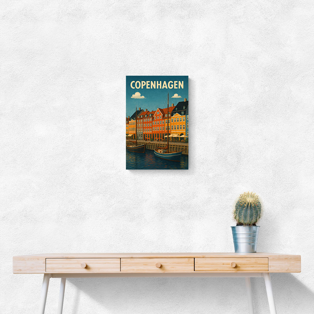Copenhagen Travel Poster Wall Art