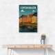 Copenhagen Travel Poster Wall Art