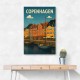 Copenhagen Travel Poster Wall Art