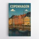Copenhagen Travel Poster Wall Art