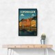 Copenhagen Travel Poster Wall Art
