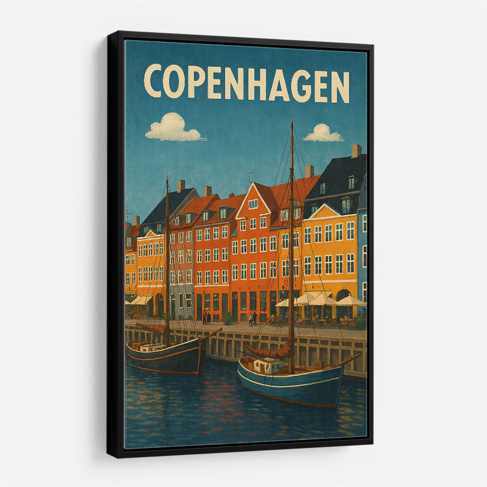 Copenhagen Travel Poster Wall Art