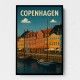 Copenhagen Travel Poster Wall Art