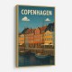 Copenhagen Travel Poster Wall Art