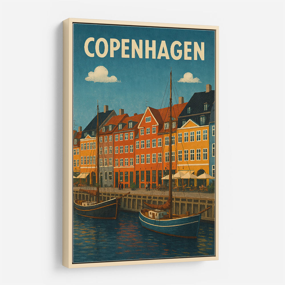 Copenhagen Travel Poster Wall Art