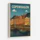 Copenhagen Travel Poster Wall Art