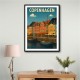 Copenhagen Travel Poster Wall Art
