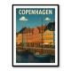 Copenhagen Travel Poster Wall Art