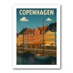 Copenhagen Travel Poster Wall Art