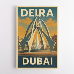 Deira Clock Tower Poster Wall Art