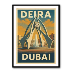 Deira Clock Tower Poster Wall Art