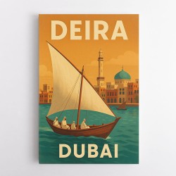 Deira Dubai Travel Poster Wall Art