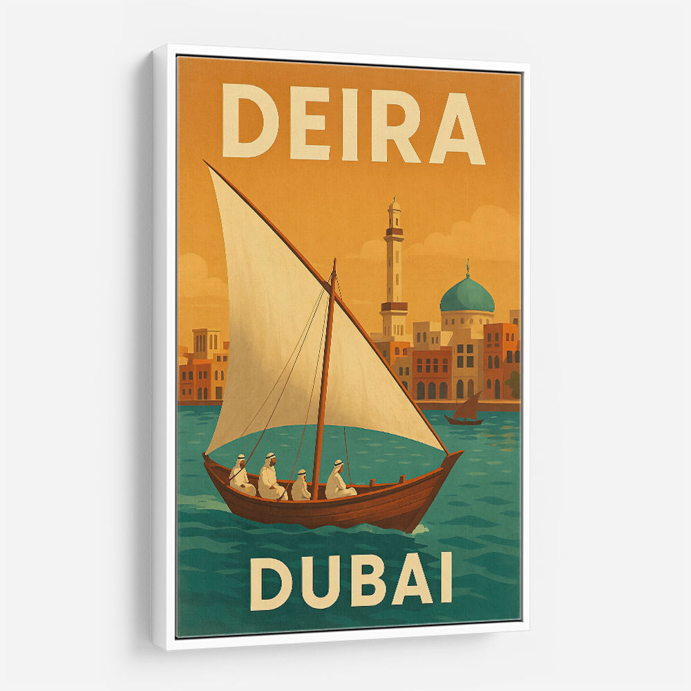 Deira Dubai Travel Poster Wall Art Deira Dubai Travel Poster Wall Art