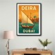 Deira Dubai Travel Poster Wall Art Deira Dubai Travel Poster Wall Art