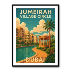 Dubai JVC Poster 1 Wall Art