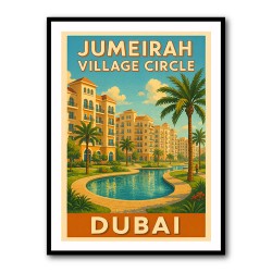 Dubai JVC Poster Wall Art
