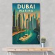 Dubai Marina Skyline Travel Style Poster Wall Art