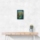 Dubai Marina Skyline Travel Style Poster Wall Art