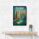 Dubai Marina Skyline Travel Style Poster Wall Art