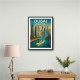 Dubai Marina Skyline Travel Style Poster Wall Art