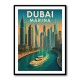 Dubai Marina Skyline Travel Style Poster Wall Art