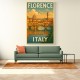 Florence Italy Travel Poster Featuring Ponte Vecchio Poster Wall Art Florence Italy Travel Poster Featuring Ponte Vecchio Poster Wall Art