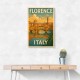Florence Italy Travel Poster Featuring Ponte Vecchio Poster Wall Art Florence Italy Travel Poster Featuring Ponte Vecchio Poster Wall Art