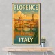 Florence Italy Travel Poster Featuring Ponte Vecchio Poster Wall Art Florence Italy Travel Poster Featuring Ponte Vecchio Poster Wall Art