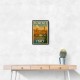 Florence Italy Travel Poster Featuring Ponte Vecchio Poster Wall Art Florence Italy Travel Poster Featuring Ponte Vecchio Poster Wall Art